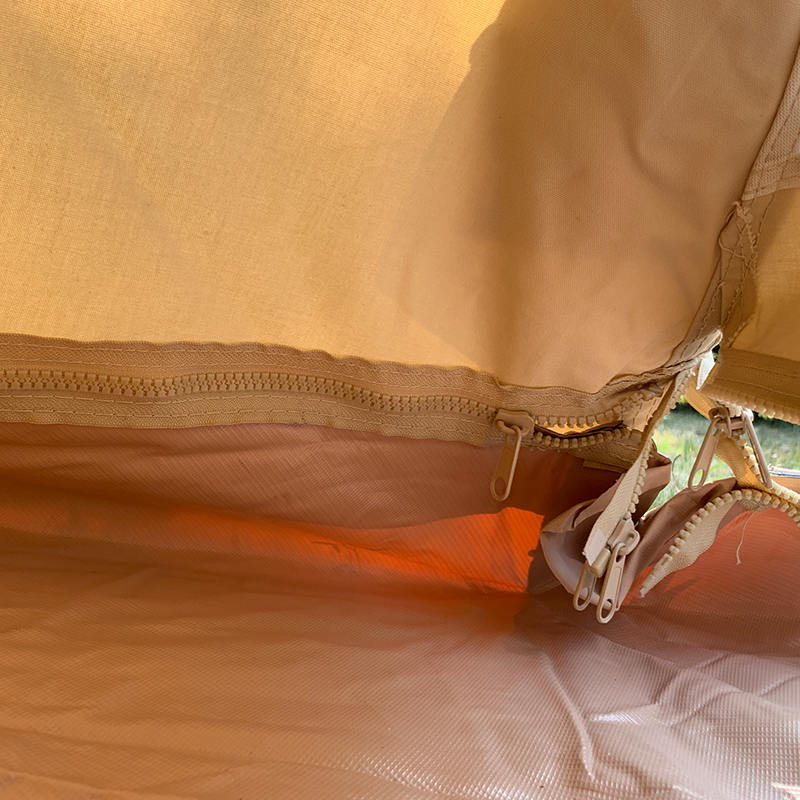 4 เมตรเสาเดี่ยว Tipi Family Camping เต็นท์ผ้าใบ