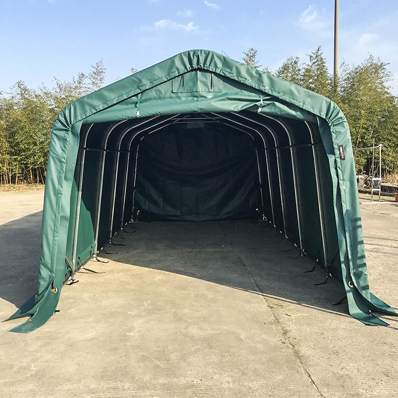 โรงจอดรถและที่พักพิงแบบพกพากันน้ำ PVC ขนาด 3.3x6 (11