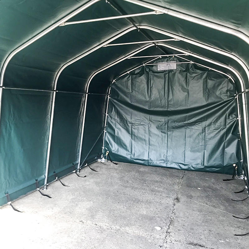 โรงจอดรถและที่พักพิงแบบพกพากันน้ำ PVC ขนาด 3.3x6 (11