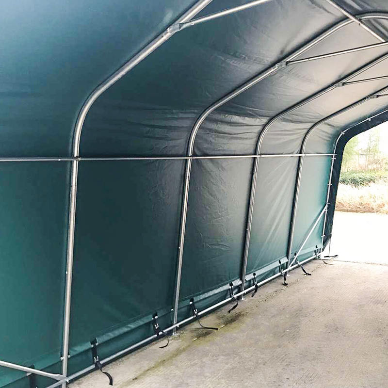 โรงจอดรถและที่พักพิงแบบพกพากันน้ำ PVC ขนาด 3.3x6 (11