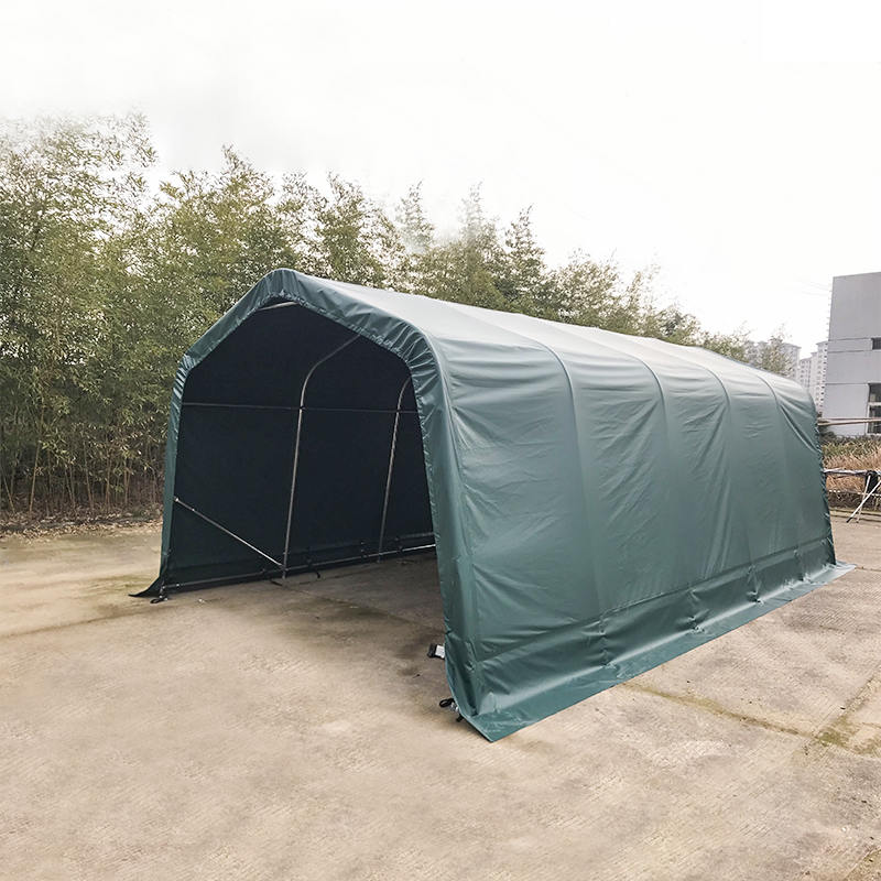 โรงจอดรถและที่พักพิงแบบพกพากันน้ำ PVC ขนาด 3.3x6 (11