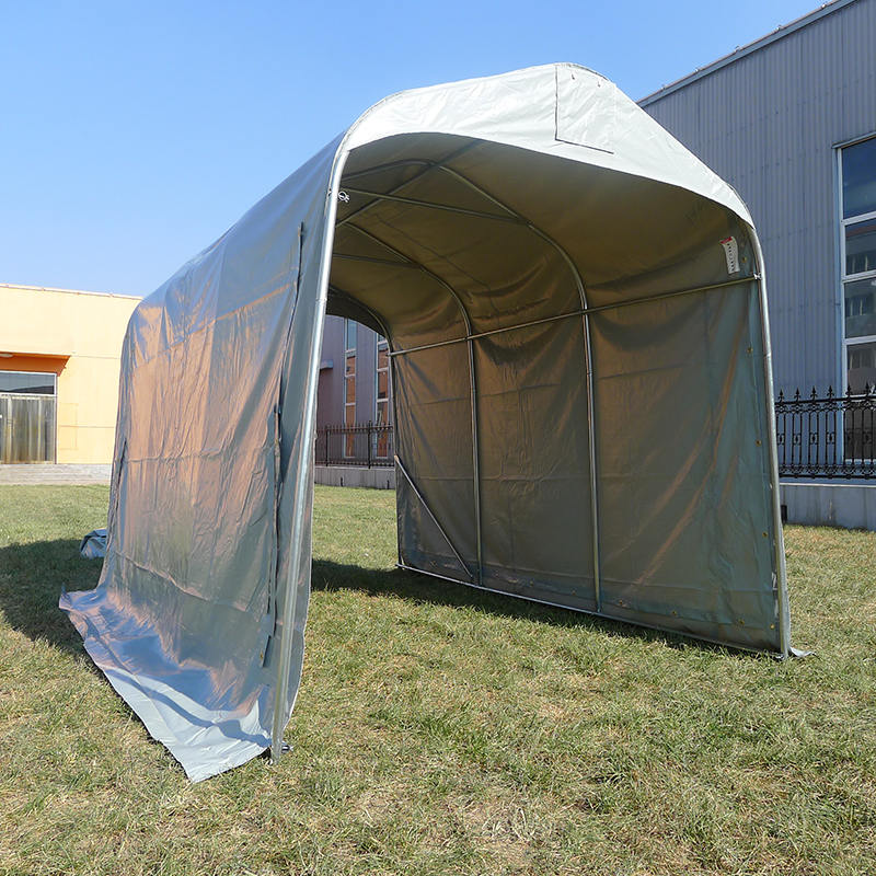 เต็นท์เก็บของแบบพกพา PVC โรงรถชั่วคราวขนาด 2.44x3.66(8