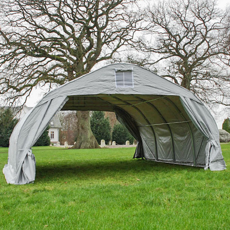 โรงจอดรถ PVC แบบพกพาขนาดใหญ่พิเศษขนาด 5.6x6.1 ม. (18