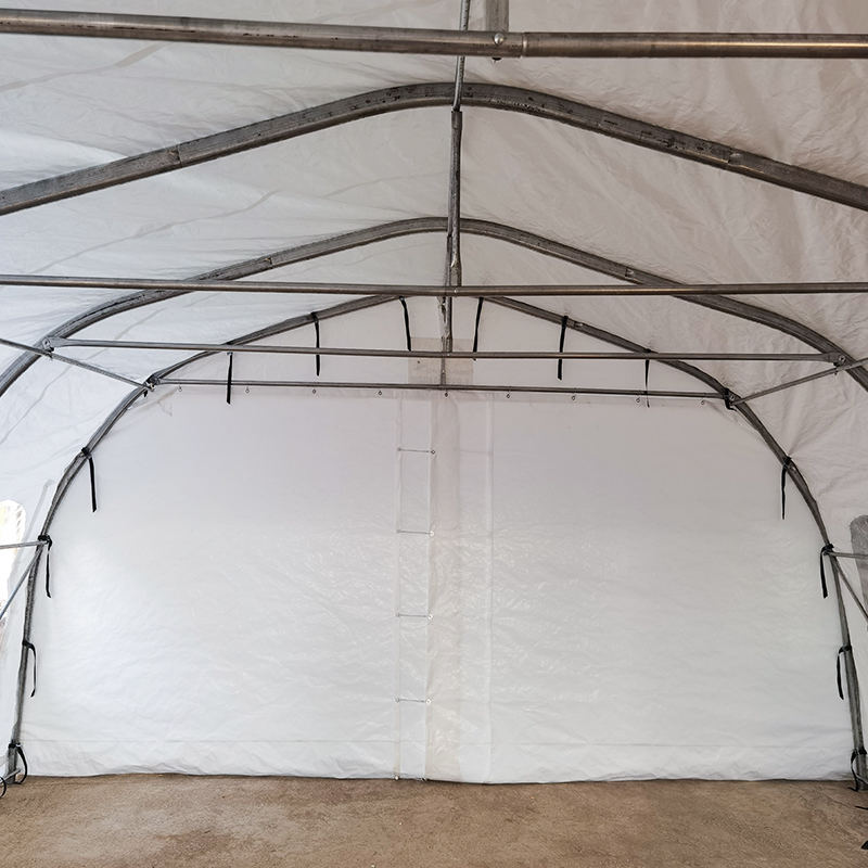 โรงจอดรถ PVC แบบพกพาขนาดใหญ่พิเศษขนาด 5.6x6.1 ม. (18