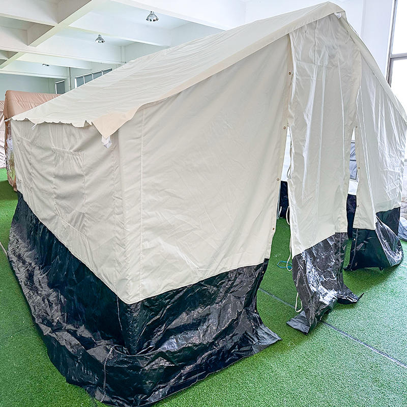 ICRC IFRC UNHCR เต็นท์สำหรับครอบครัวแบบพับได้ 2 ชั้น รองรับทุกสภาพอากาศสำหรับ 5 คน