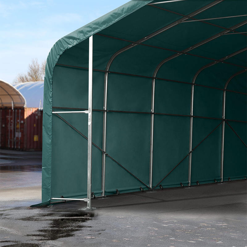 6X6 2.6 ม. Sideheight โครงเหล็กชุบสังกะสีอย่างเต็มที่ห้องโถงเต็นท์คลังสินค้าชั่วคราว