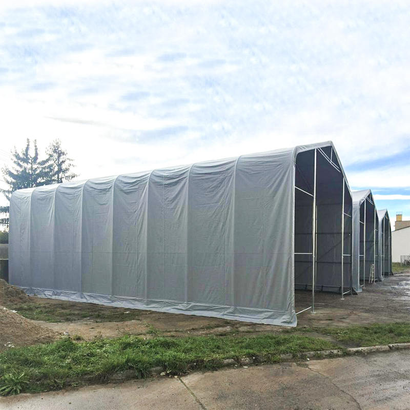 8X12 4 ม. Sideheight ทนรังสียูวีโกดังเต็นท์บังแดด