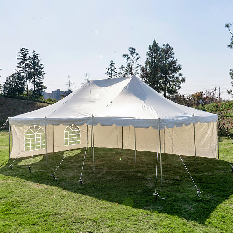 เต็นท์เสากระโจม PVC สีขาว ขนาด 20