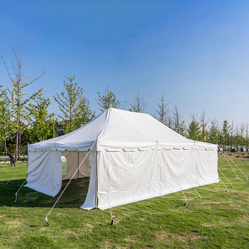 เต็นท์เสากระโจม PVC สีขาว ขนาด 20