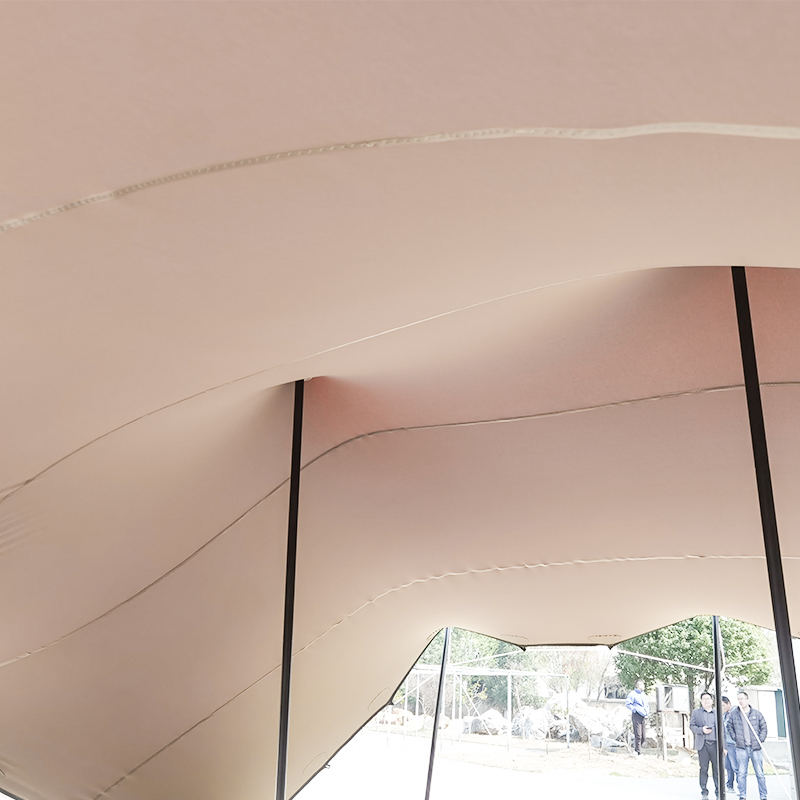 หลังคาเต็นท์แบบยืดกันน้ำได้ขนาด 7x12 ม