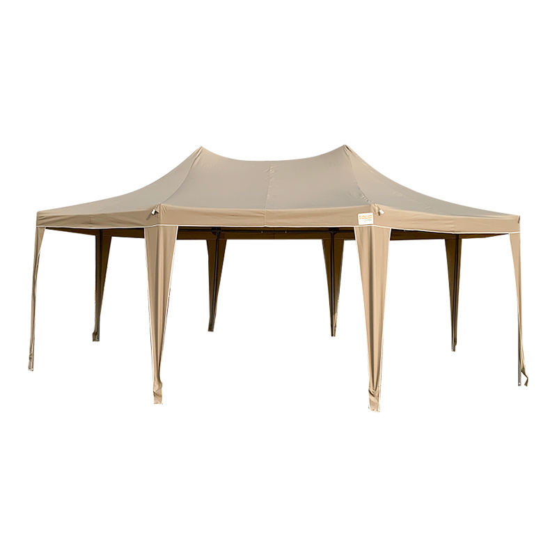 เจดีย์แปดเหลี่ยมแบบดั้งเดิมขนาด 5x6.8 ม. กันน้ำ PVC Party Pavilion Gazebo Tent