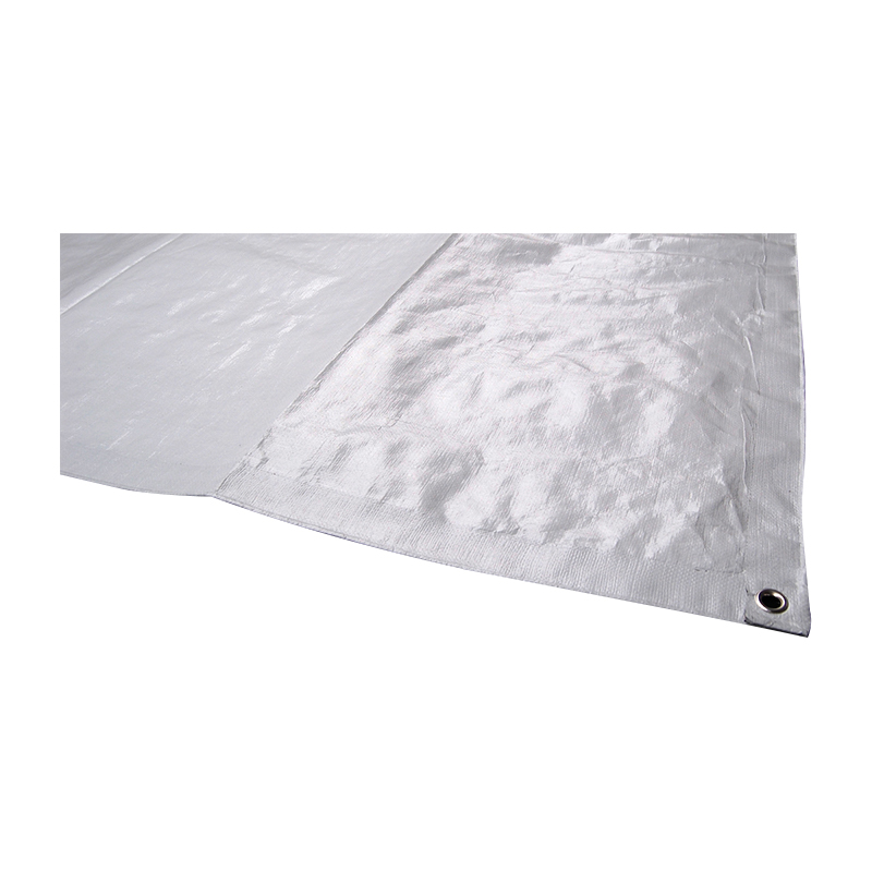 ผ้าใบกันน้ำพลาสติกทอ HDPE สีดำขนาด 4x50 ม