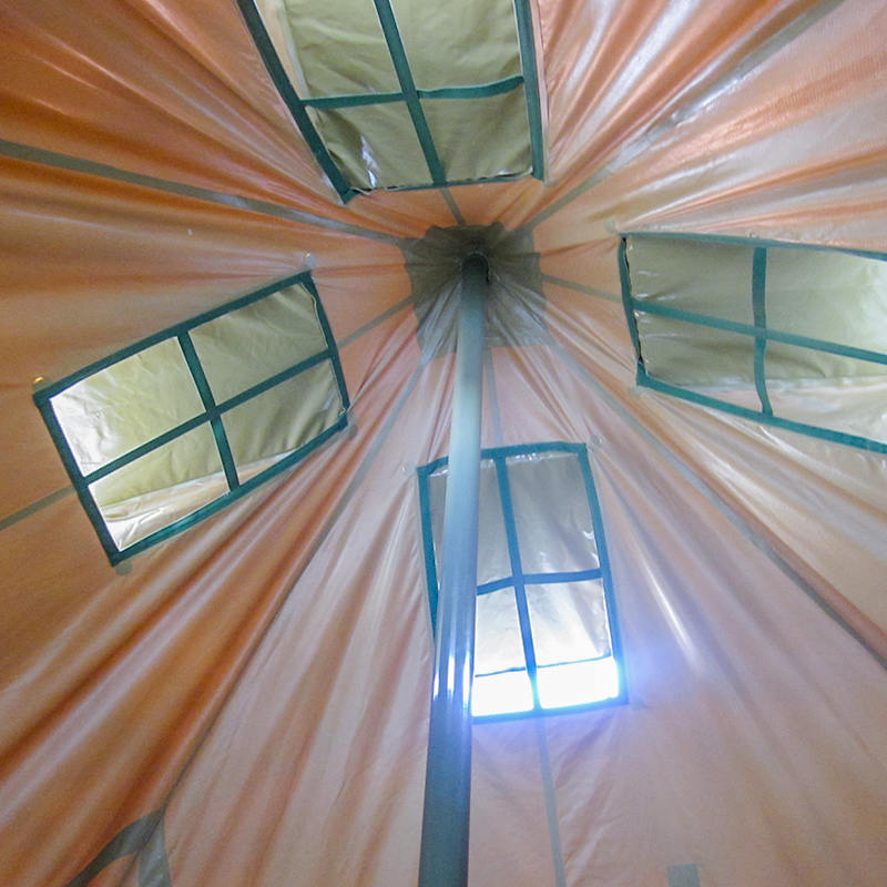 เต็นท์กองทัพผ้าใบขนาด 5x5 ม. 8-12 คนเต็นท์บรรเทาภัยพิบัติ