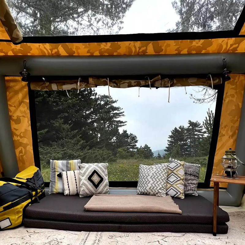 8-10 คน Four Season Panorama Inflatable Camping เต็นท์