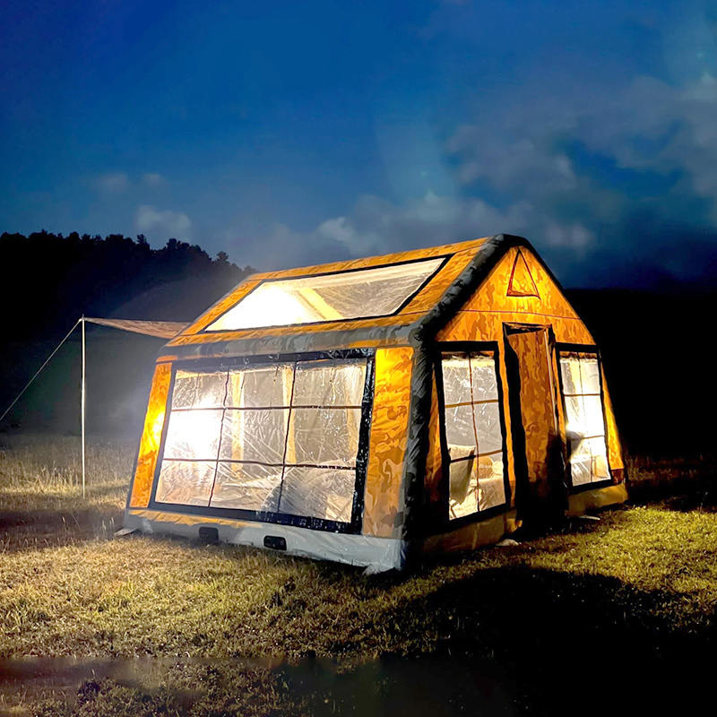 8-10 คน Four Season Panorama Inflatable Camping เต็นท์