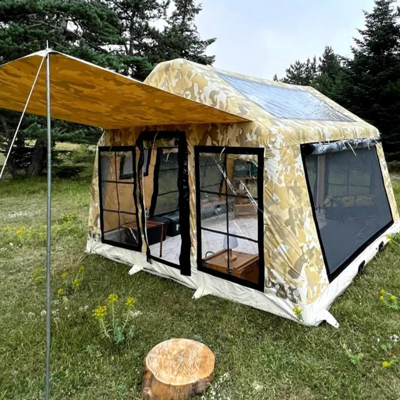 8-10 คน Four Season Panorama Inflatable Camping เต็นท์