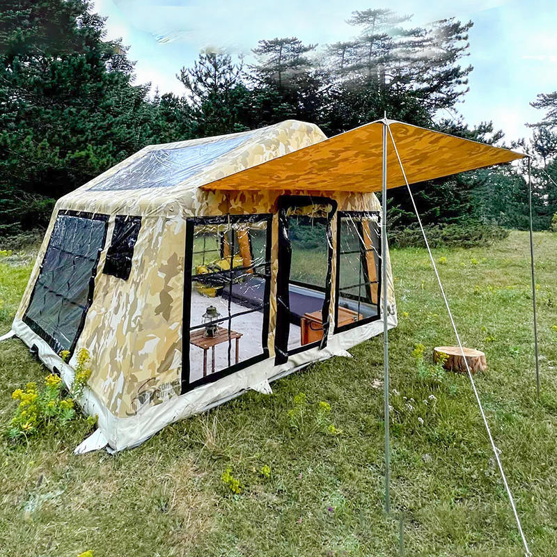 8-10 คน Four Season Panorama Inflatable Camping เต็นท์