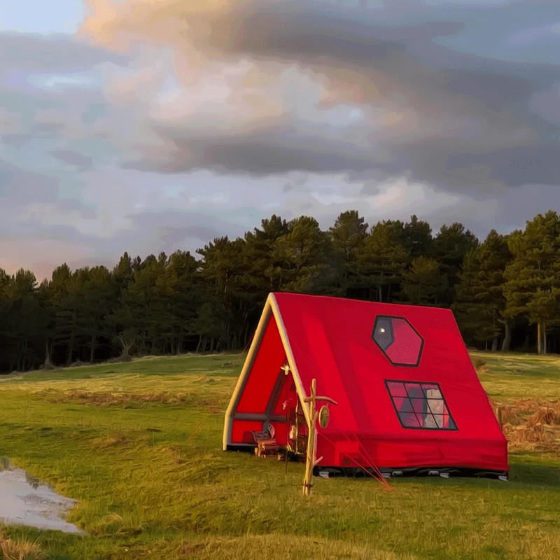 8-10 คนโฟร์ซีซั่นเต็นท์เป่าลมกันน้ำสำหรับตั้งแคมป์