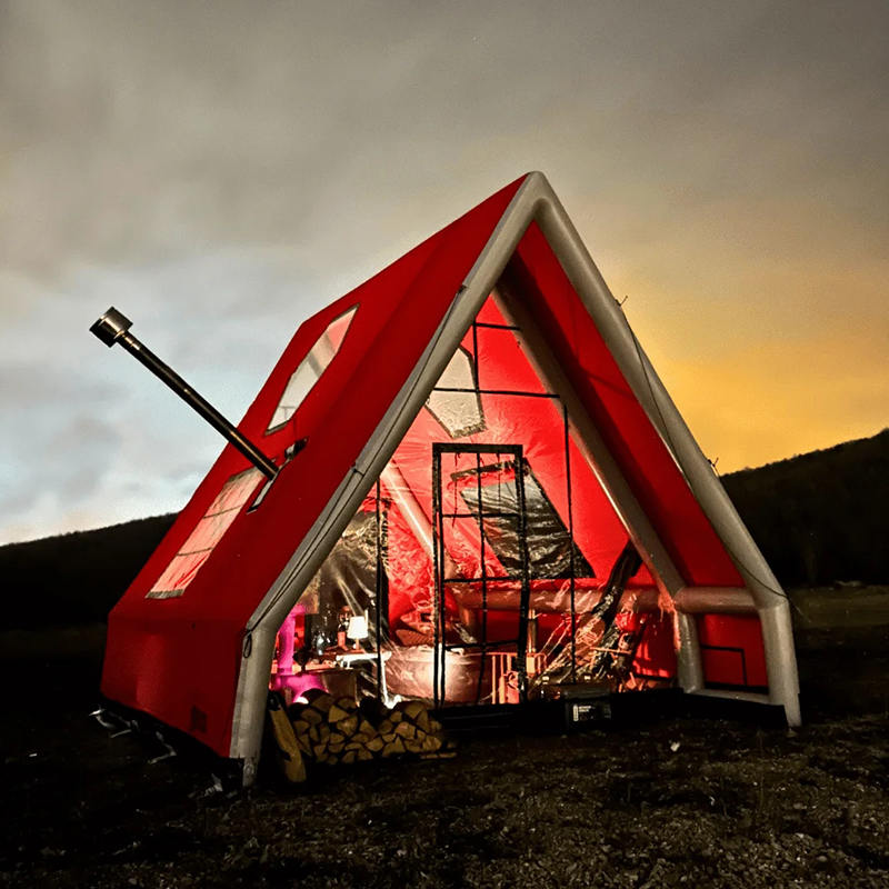 8-10 คนโฟร์ซีซั่นเต็นท์เป่าลมกันน้ำสำหรับตั้งแคมป์