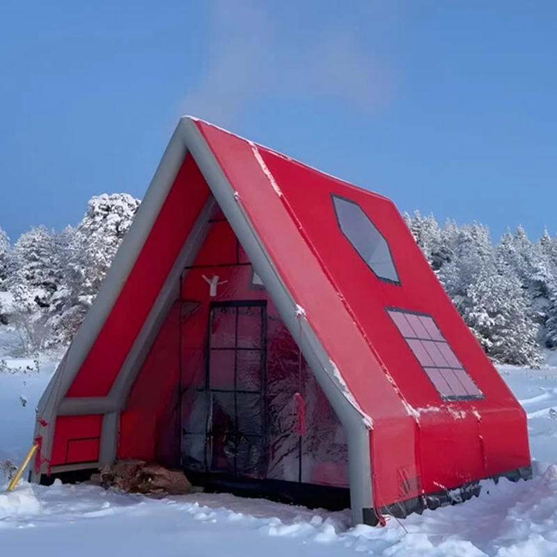 8-10 คนโฟร์ซีซั่นเต็นท์เป่าลมกันน้ำสำหรับตั้งแคมป์