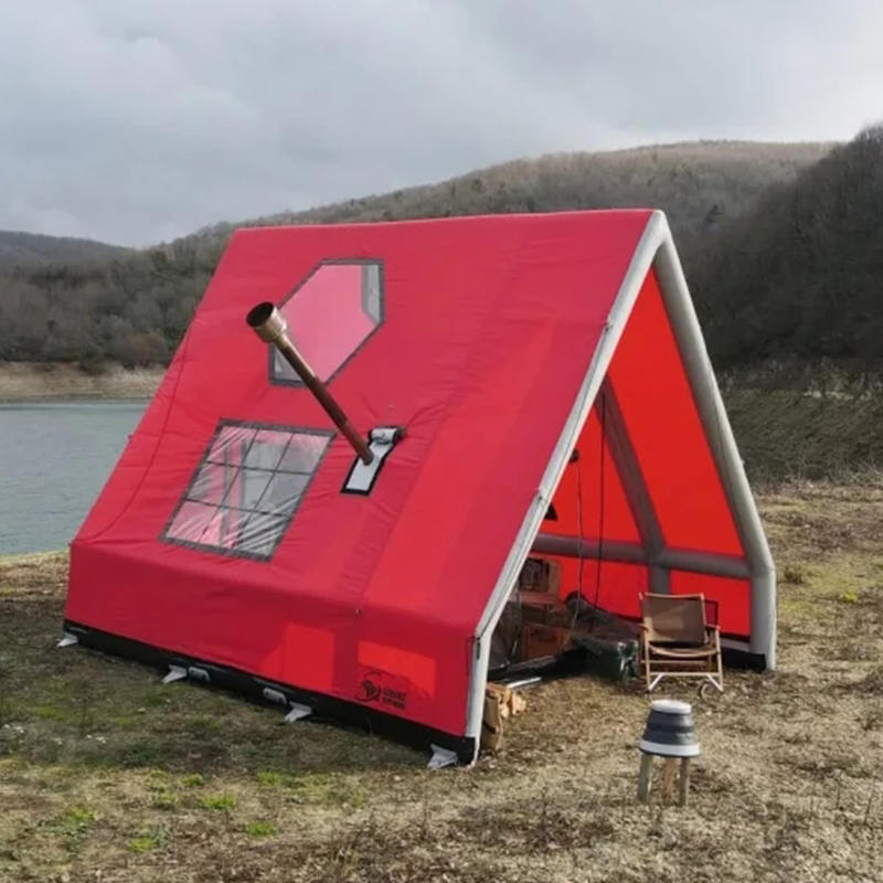 8-10 คนโฟร์ซีซั่นเต็นท์เป่าลมกันน้ำสำหรับตั้งแคมป์