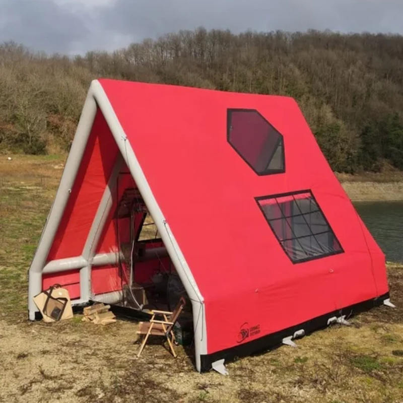 8-10 คนโฟร์ซีซั่นเต็นท์เป่าลมกันน้ำสำหรับตั้งแคมป์