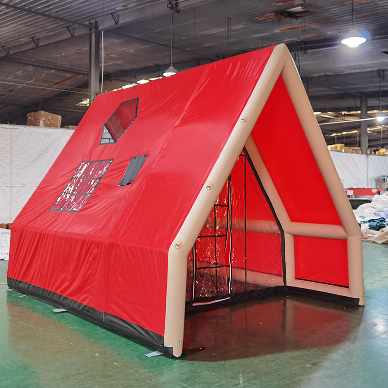 8-10 คนโฟร์ซีซั่นเต็นท์เป่าลมกันน้ำสำหรับตั้งแคมป์